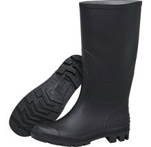 Schwarze Gummistiefel mit Profilsohle