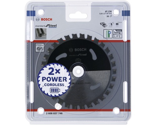 Disque à tronçonner Bosch Standard for Steel sous blister