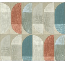Motif de papier peint avec des formes géométriques abstraites