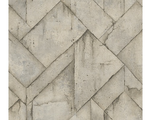 Vliestapete 37741-4 Industrial Used Look Beton Tapete mit geometrischem Muster in Steinoptik