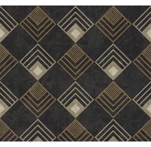 Papier peint à motif géométrique en losange dans des couleurs contrastées