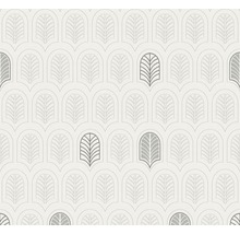 Papier peint à motif géométrique de feuilles