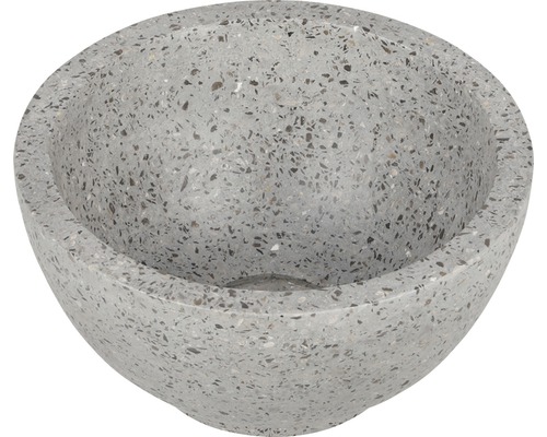 Differnz Aufsatzwaschbecken Ruz 23 x 23 cm Terrazzo grau grün matt 36.102.11