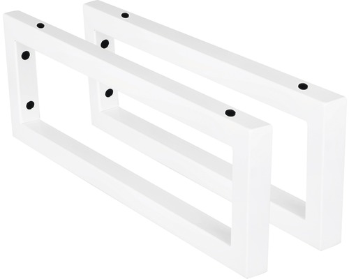 Zwei Tischbeine aus Metall