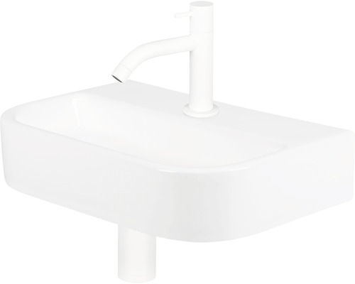 Waschtisch mit Armatur für das Badezimmer