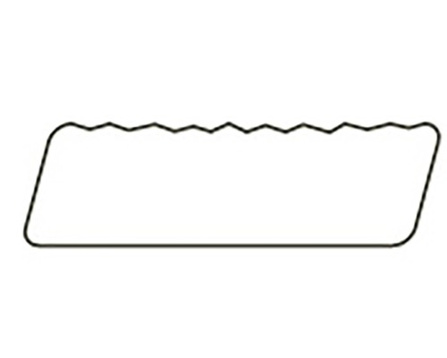 Symbol für ein Schneidebrett mit gezackter Kante