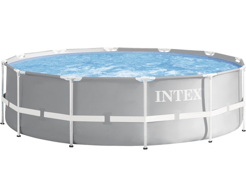 Aufstellpool INTEX Prism Frame Pool Set ø 366 H 99 cm grau
