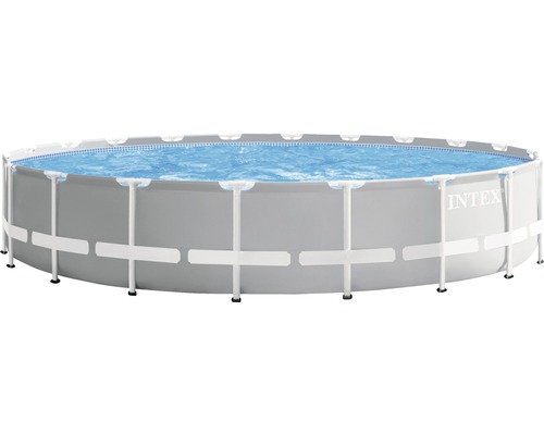 Aufstellpool INTEX Prism Frame Pool Set ø 610 H 132 cm grau