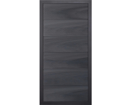 Élément partiel GroJa Novara prémonté sans poteaux cadre anthracite 90 x 180 cm gris pierre