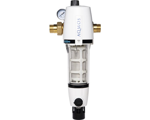 Filtre de rétrolavage type Aqmos 1" Filtre à eau AWMOS avec manomètre et élément filtrant