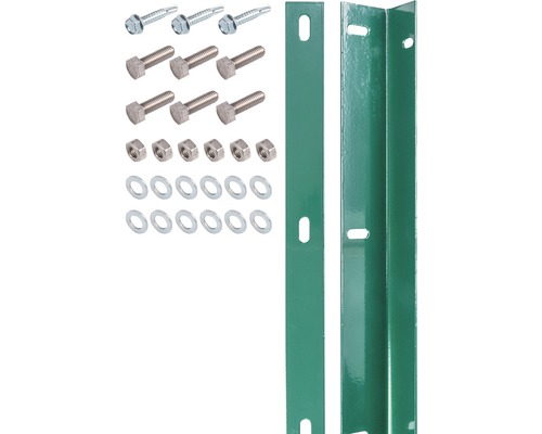 Baguette de fixation ALBERTS pour panneau rigide double fil y compris vis 140 cm vert