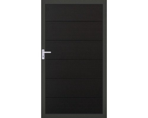 Portillon simple GroJa Novara prémonté sans poteaux cadre anthracite 100 x 180 cm anthracite