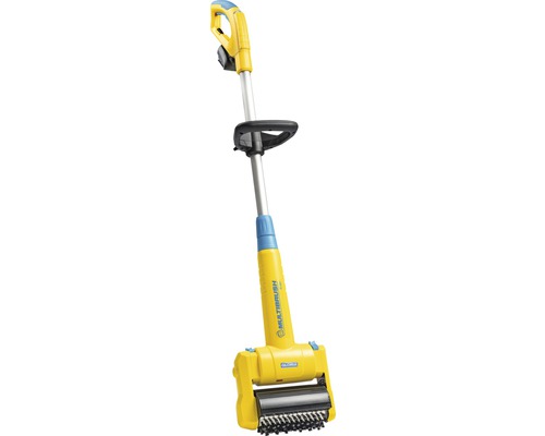 Brosse sur batterie multifonction GLORIA MultiBrush aux ions lithium, pour le nettoyage de terrasse, lutte contre les mauvaises herbes, entretien des pelouses, avec brosse à pierre et brosse à joints, sans batterie, sans chargeur Brosse électrique pour nettoyer les pavés et les joints