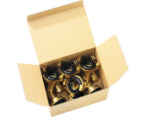 Schlauchstück GEKA 1/2" MS PROFIPACK, 10 Stück Offener Karton mit mehreren Storz Kupplungen