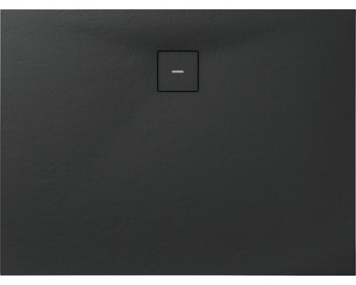 Receveur de douche en fonte minérale BREUER Modern Line Express Q72 aspect pierre anthracite 80 x 140 cm