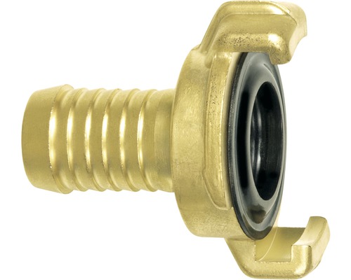Raccord en laiton avec embout de tuyau