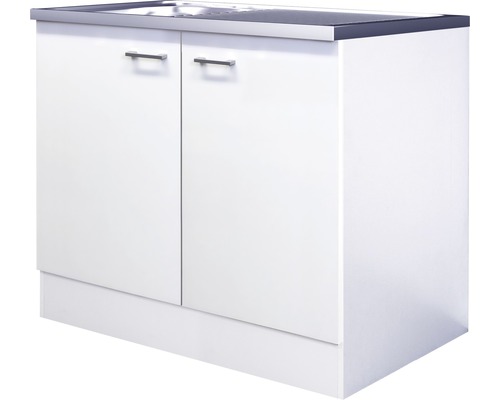 Spülenschrank Flex-Well Lucca 100 cm weiss