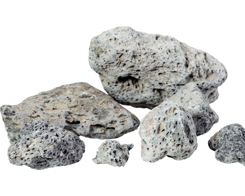 Plusieurs pierres de lave poreuses