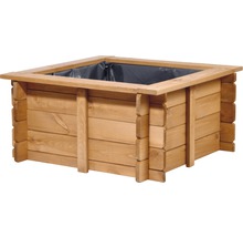 Jardinière carrée en bois avec film