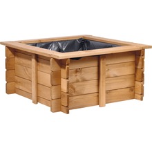 Jardinière carrée en bois avec film