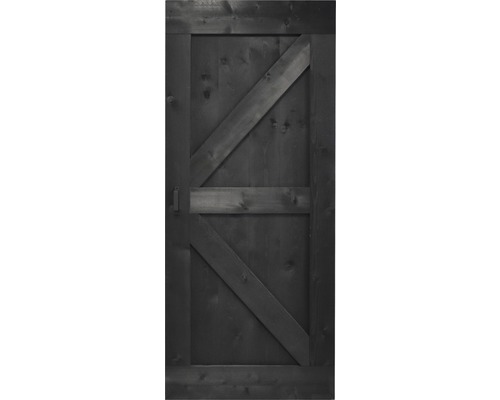 Porte en bois de style grange avec renfort diagonal