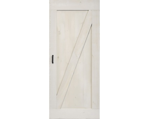 Holztür mit Z-förmigem Design und Griff