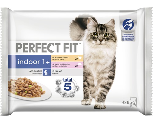 Perfect Fit indoor 1+ Anti Hairball 4x85 g