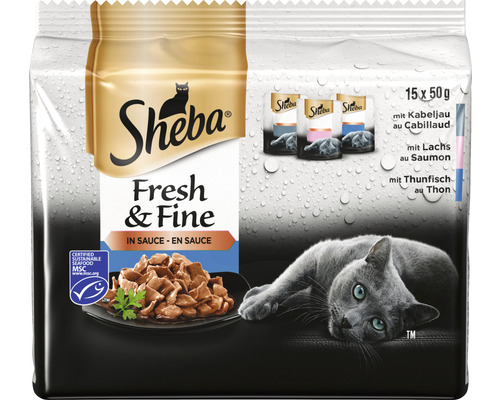 Sheba Fresh&Fine in Sauce Lachs 15x50 g