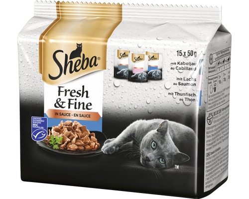 Sheba Fresh & Fine Nourriture pour chat en lot de 15