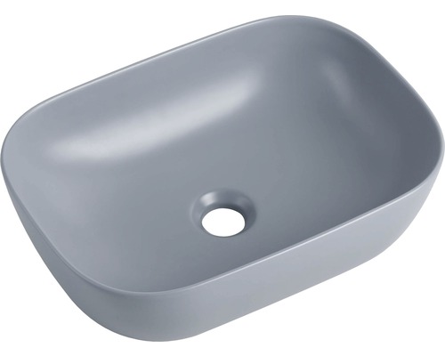 Aufsatzwaschbecken aus Keramik mit rechteckiger Form