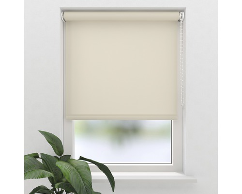 Beige Fensterrollo mit Kettenzug