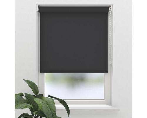 Store tamisant Soluna avec mécanisme au coloris assorti T23, noir, 150x190 cm