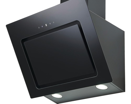 Hotte d''aspiration noire avec éclairage