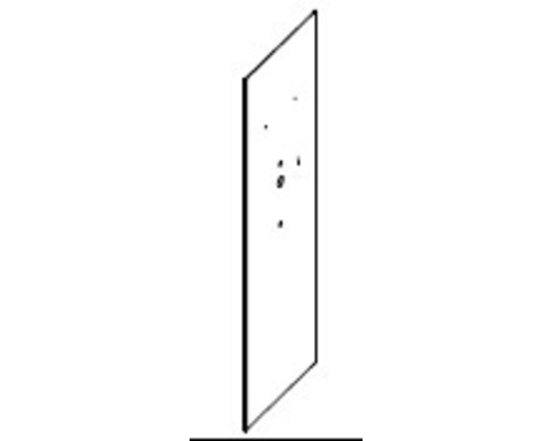 Panneau de paroi arrière à gauche blanc pour Black Zen et Silver Zen rectangle 80 x 110 cm