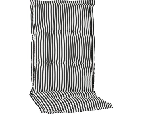 Coussin pour siège à dossier haut Tupelo à rayures noir et blanc