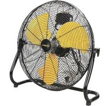 Ventilateur oscillant avec boîtier métallique et trois pales