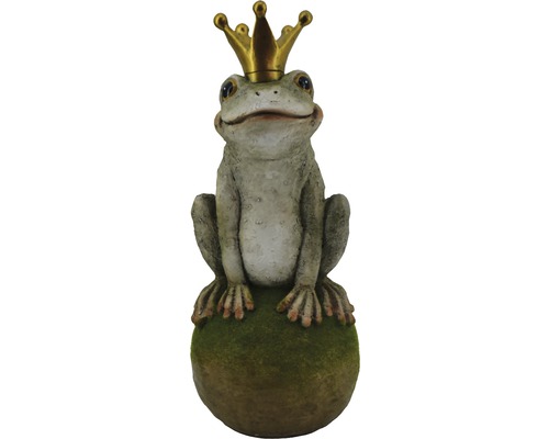 Froschkönig auf Kugel H 35.5 cm