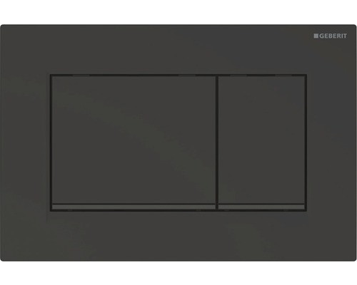 Betätigungsplatte GEBERIT Sigma 30 Platte schwarz glänzend / Taster schwarz glänzend / Dekorstreifen matt 115.883.DW.1