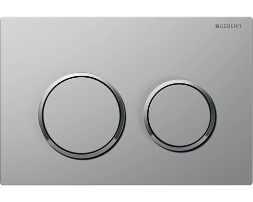 Plaque de commande GEBERIT Omega 20 plaque mat brillant / touche chrome mat 115.085.JQ.1