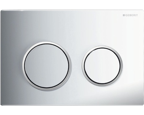 Plaque de commande GEBERIT Kappa 21 plaque brillant mat / touche chrome brillant 115.240.KH.1