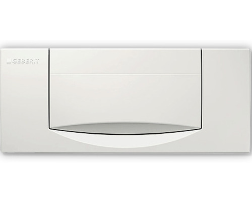 Plaque de commande GEBERIT 300T plaque blanc brillant / bouton blanc brillant 115.333.11.1