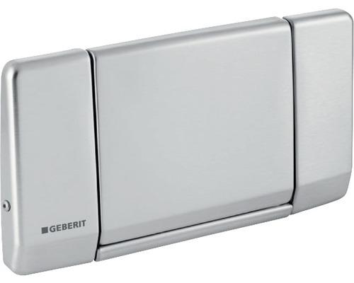 Plaque de commande GEBERIT Highline plaque brossé(e) / touche acier inoxydable brossé(e) 115.151.00.1