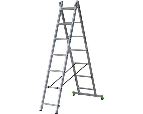 Échelle pliante en aluminium avec sept marches