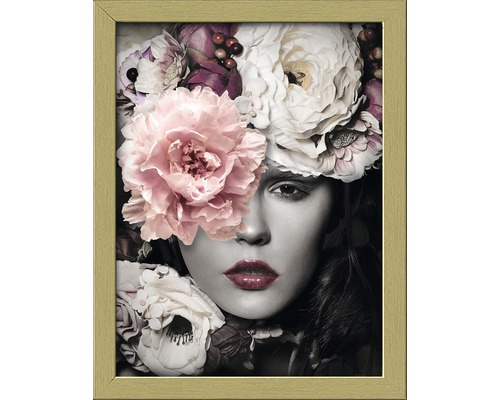 Gerahmtes Bild Flowerwoman ll 19x24 cm