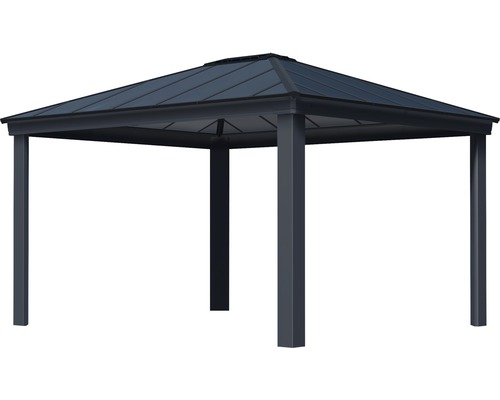 Pavillon avec toit métallique