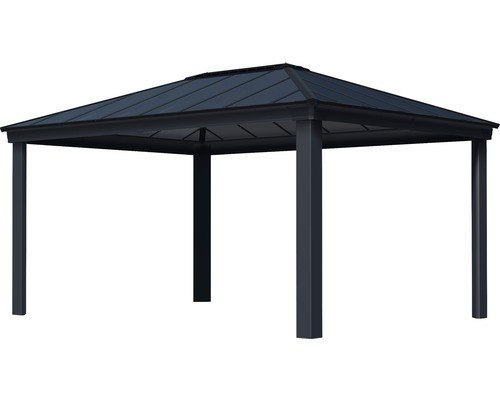 Freistehender Pavillon mit rechteckigen Pfosten und Dach