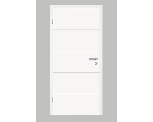 Porte intérieure Pertura norme CH Perla 05 laque blanche 95x201.5 cm droite