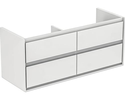 Ideal Standard Waschtischunterschrank Connect Air weiß matt 120 cm E0822B2 Waschbeckenunterschrank mit vier Schubladen für das Badezimmer