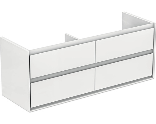 Ideal Standard Waschtischunterschrank Connect Air weiß matt 130 cm E0824B2 Waschtischunterschrank mit vier Schubladen