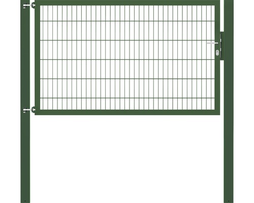 Stabgitter-Einzeltor ALBERTS Flexo Plus 8/6/8 200 x 120 cm inkl. Pfosten 10 x 10 cm grün